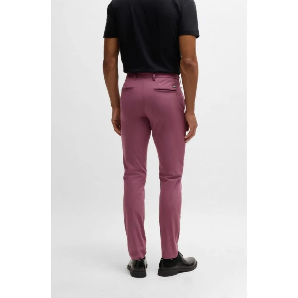 Slim-fit trousers in stretch cotton