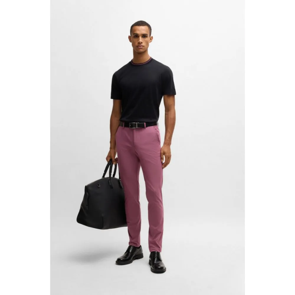 Slim-fit trousers in stretch cotton