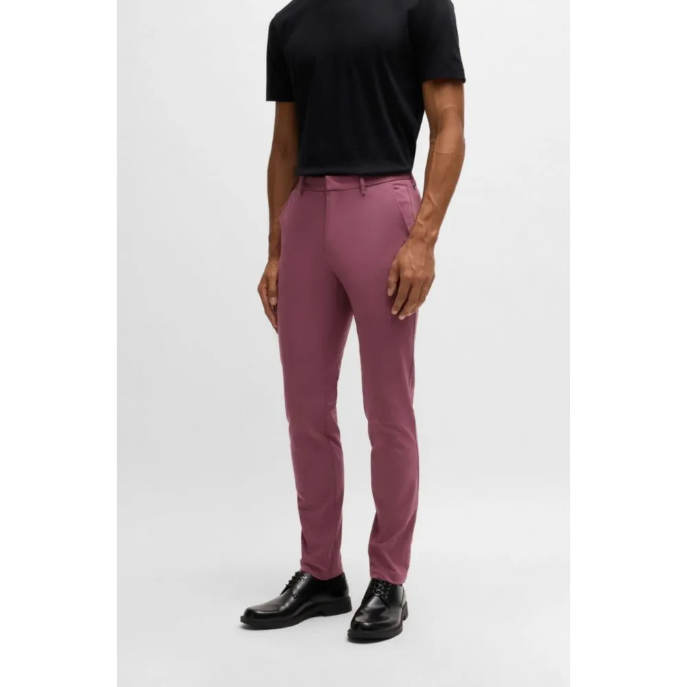 Slim-fit trousers in stretch cotton