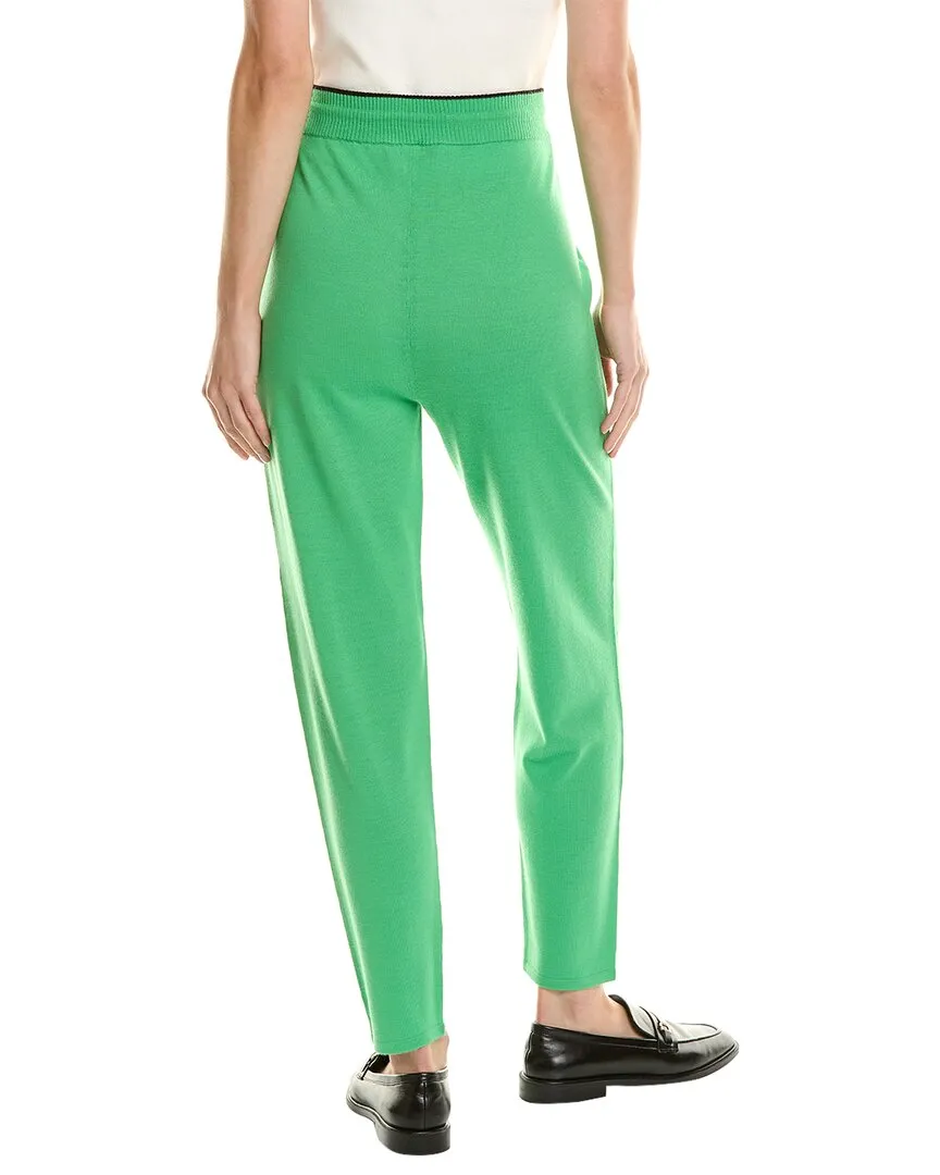 St. John Mix Rib Wool-Blend Pant