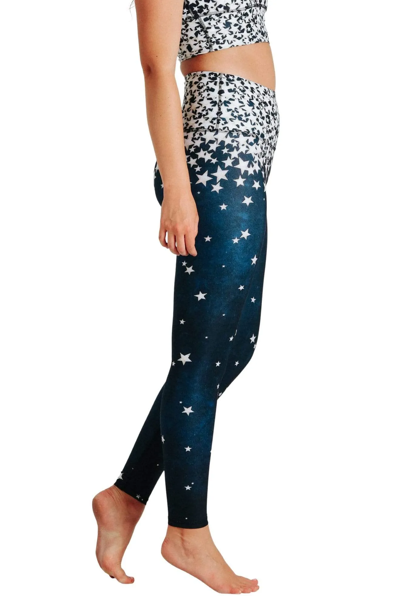 Star Struck Printed Yoga Leggings by Yoga Democracy