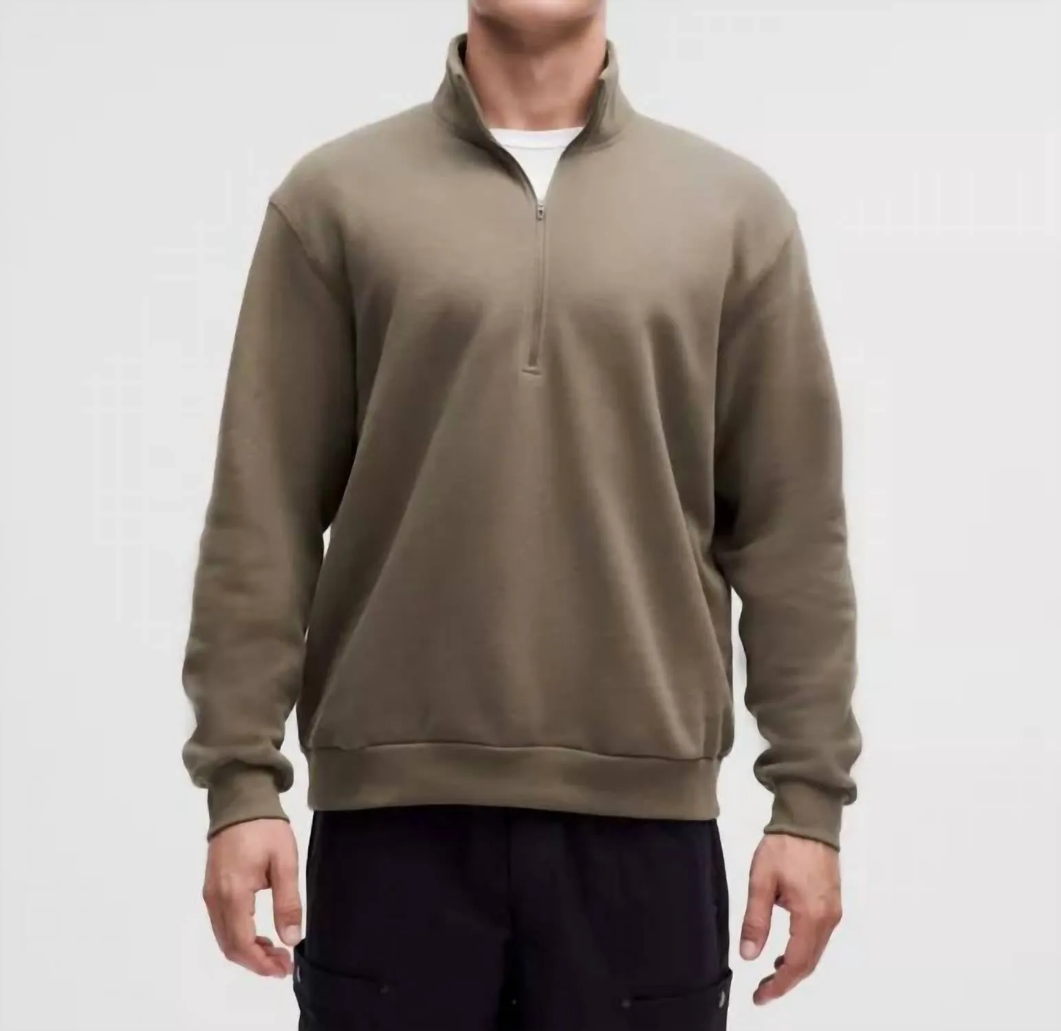 Steady State Half Zip Sweater In Nomad