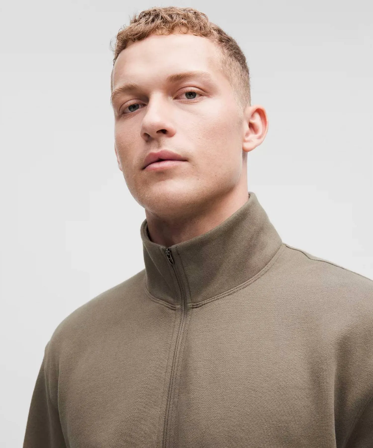 Steady State Half Zip Sweater In Nomad