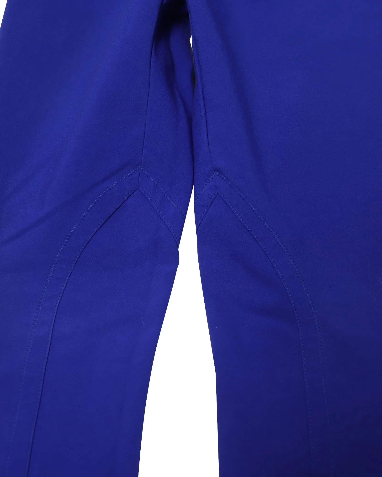 Stella McCartney High Waisted Stretch Skinny Pants in Blue Cotton