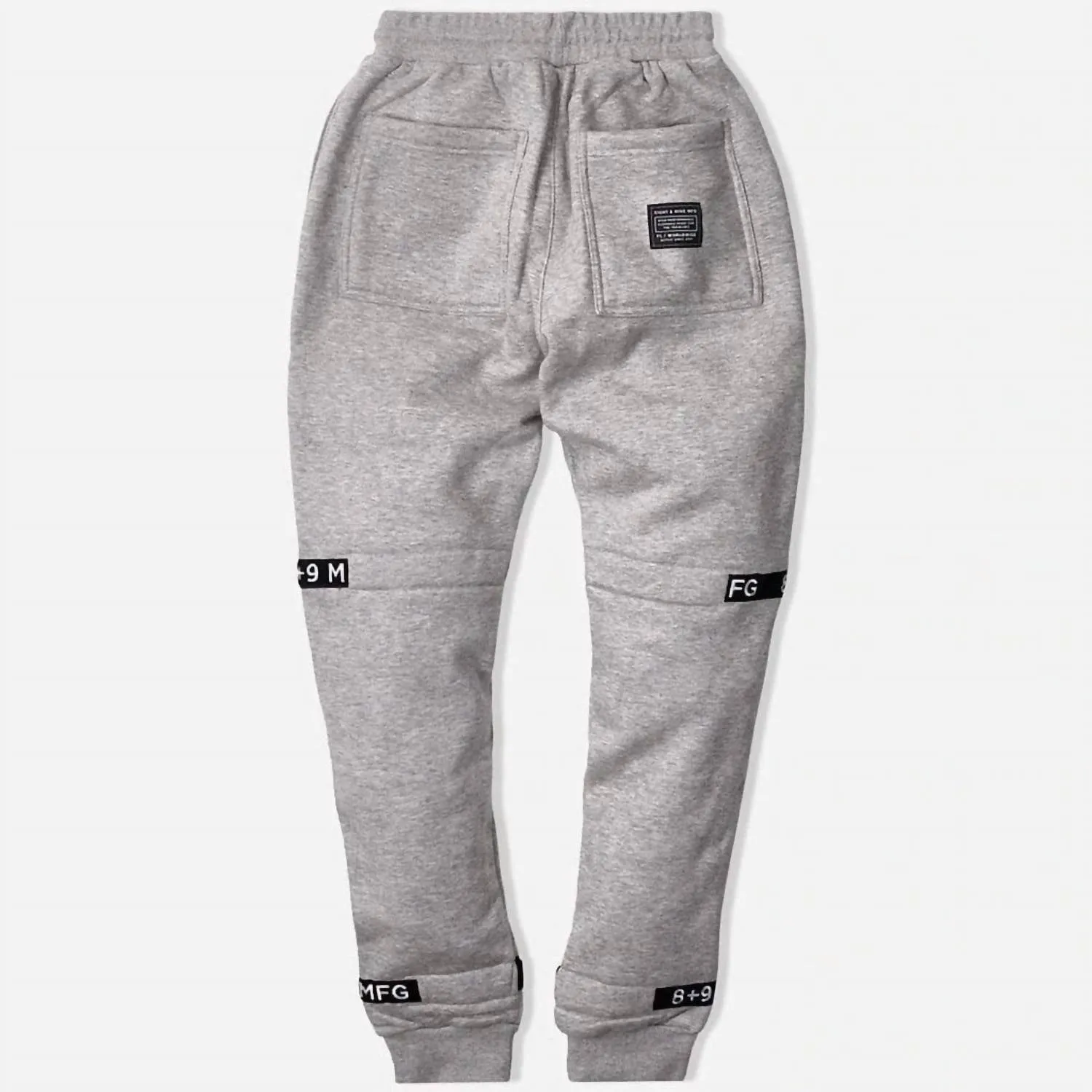 Strapped Up Fleece Sweatpants In Grey