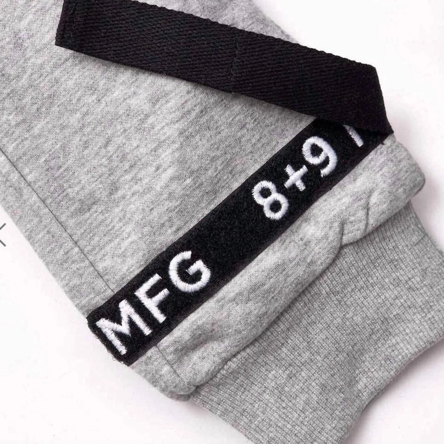 Strapped Up Fleece Sweatpants In Grey