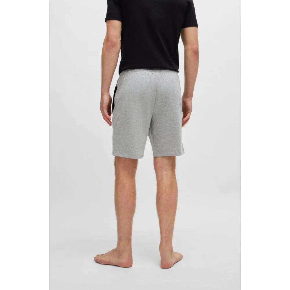 Stretch-cotton regular-fit shorts with logo detail