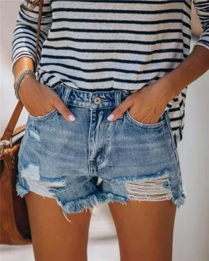 Summer Ripped Jeans for Women