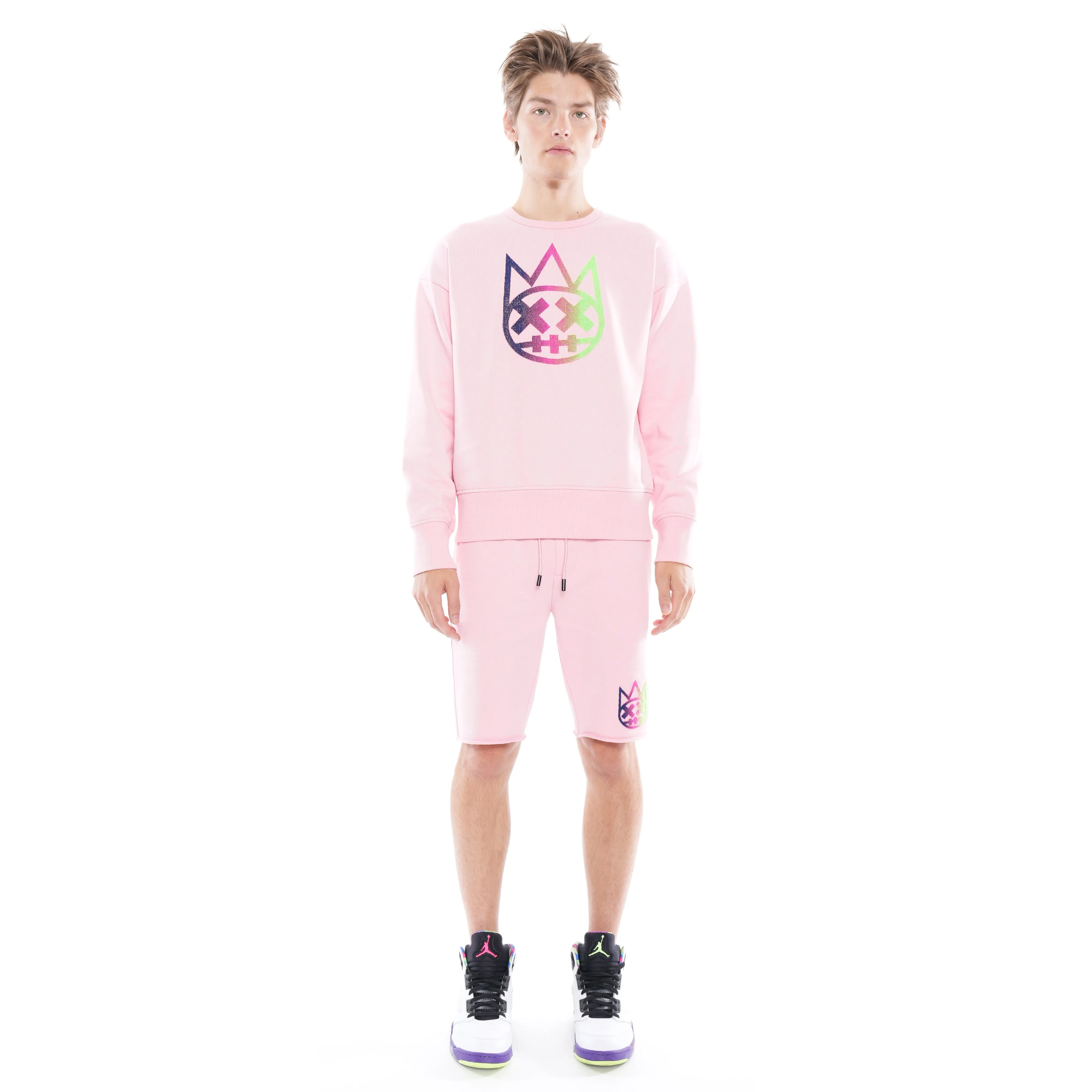 SWEATSHORT IN CANDY PINK