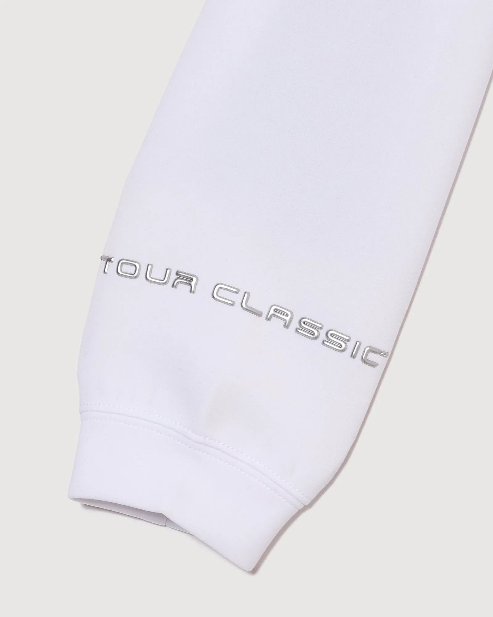 TC LOGO L/S MOCK NECK SHIRTS WHITE