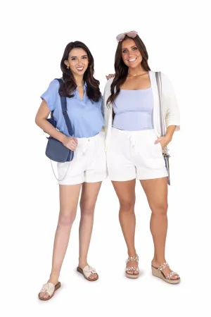 The Dana from Judy Blue: High-Rise Cuffed Jogger Denim Shorts
