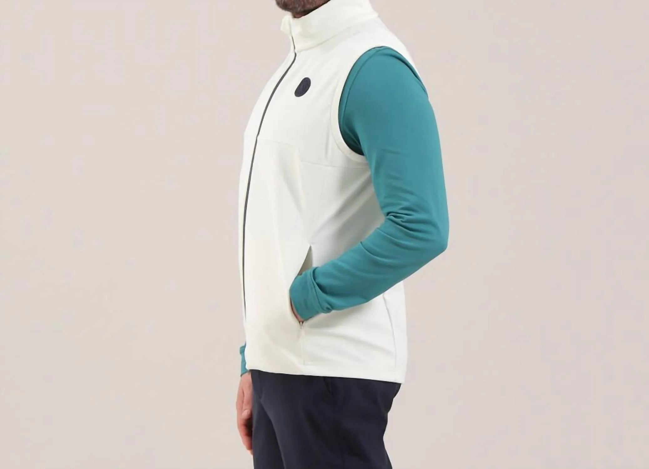 The Everyday Pro-Therm Super Stretch Vest In Frosting Cream