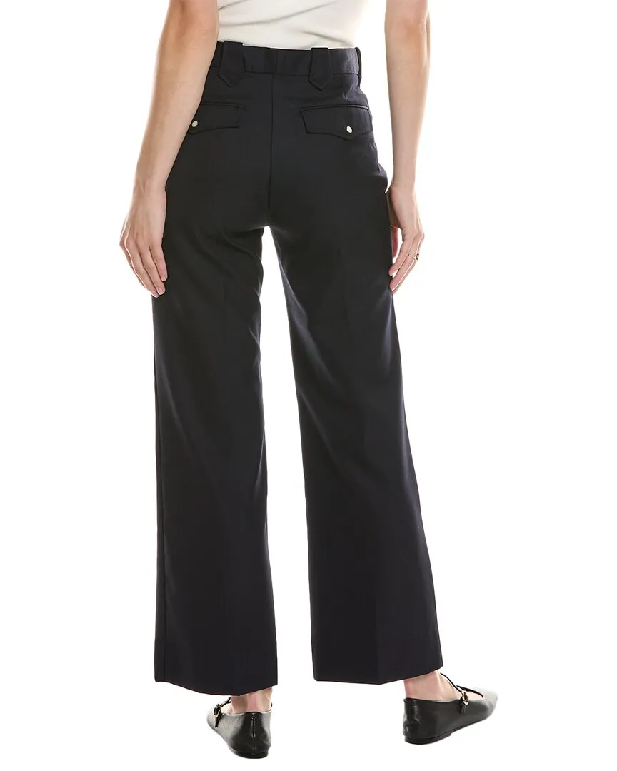 THE GREAT The Western Wool-Blend Trouser