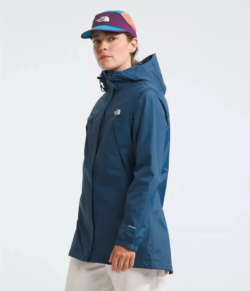 The North Face Antora NF0A7QEWHDC Jacket Women XS Shady Blue Hooded Parka APP774
