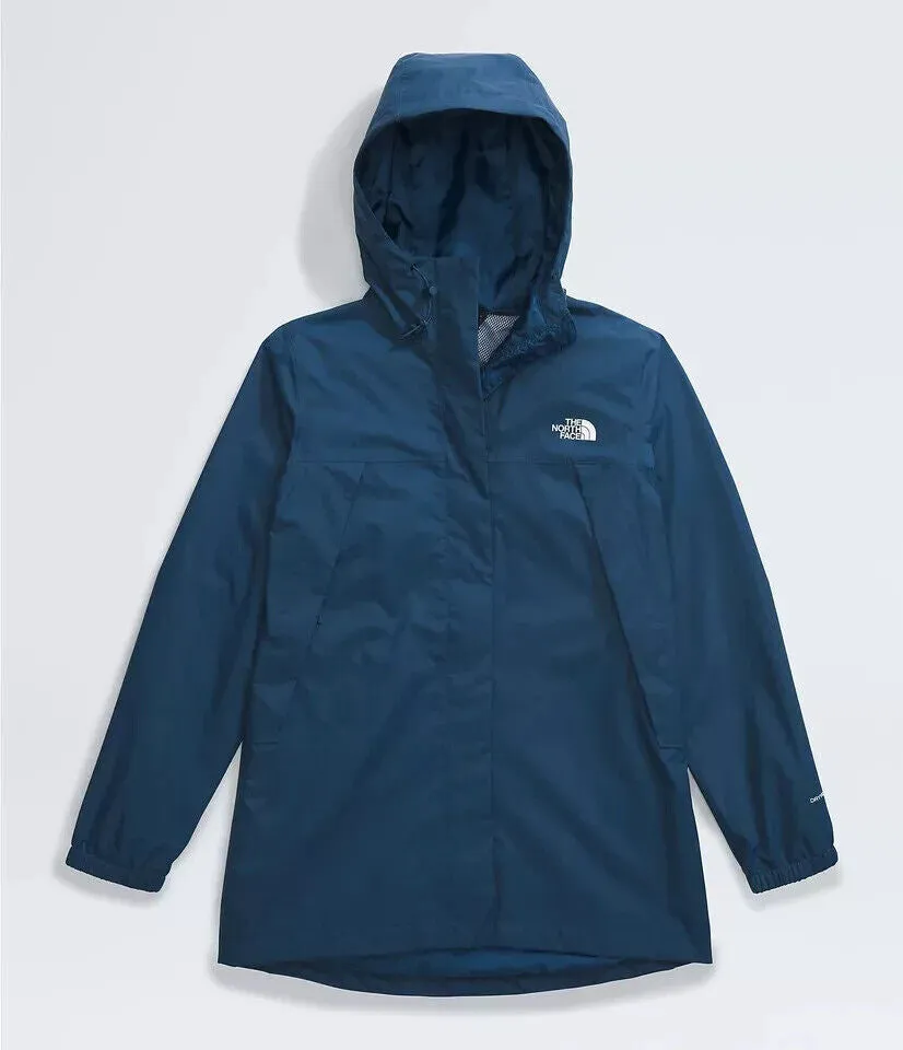 The North Face Antora NF0A7QEWHDC Jacket Women XS Shady Blue Hooded Parka APP774
