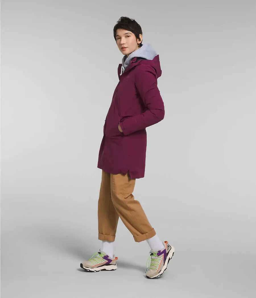 The North Face NF0A5GBN Women Boysenberry ThermoBall Eco Triclimate Parka SGN591