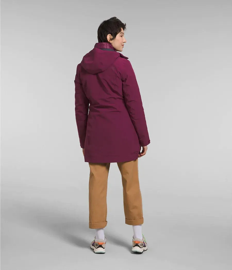 The North Face NF0A5GBN Women Boysenberry ThermoBall Eco Triclimate Parka SGN591