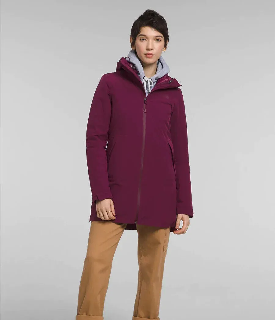 The North Face NF0A5GBN Women Boysenberry ThermoBall Eco Triclimate Parka SGN591