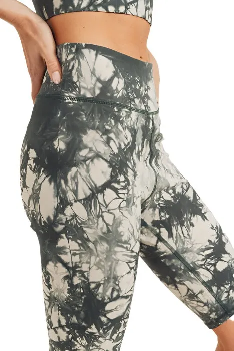 Tie-Dye Cotton Highwaist Bermuda Shorts APH2790
