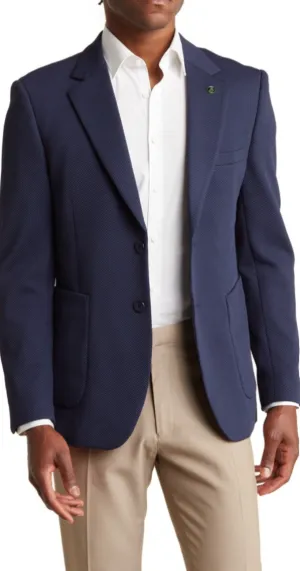 Tom Baine Slim Fit Waffle Performance Stretch Solid Sport Coat