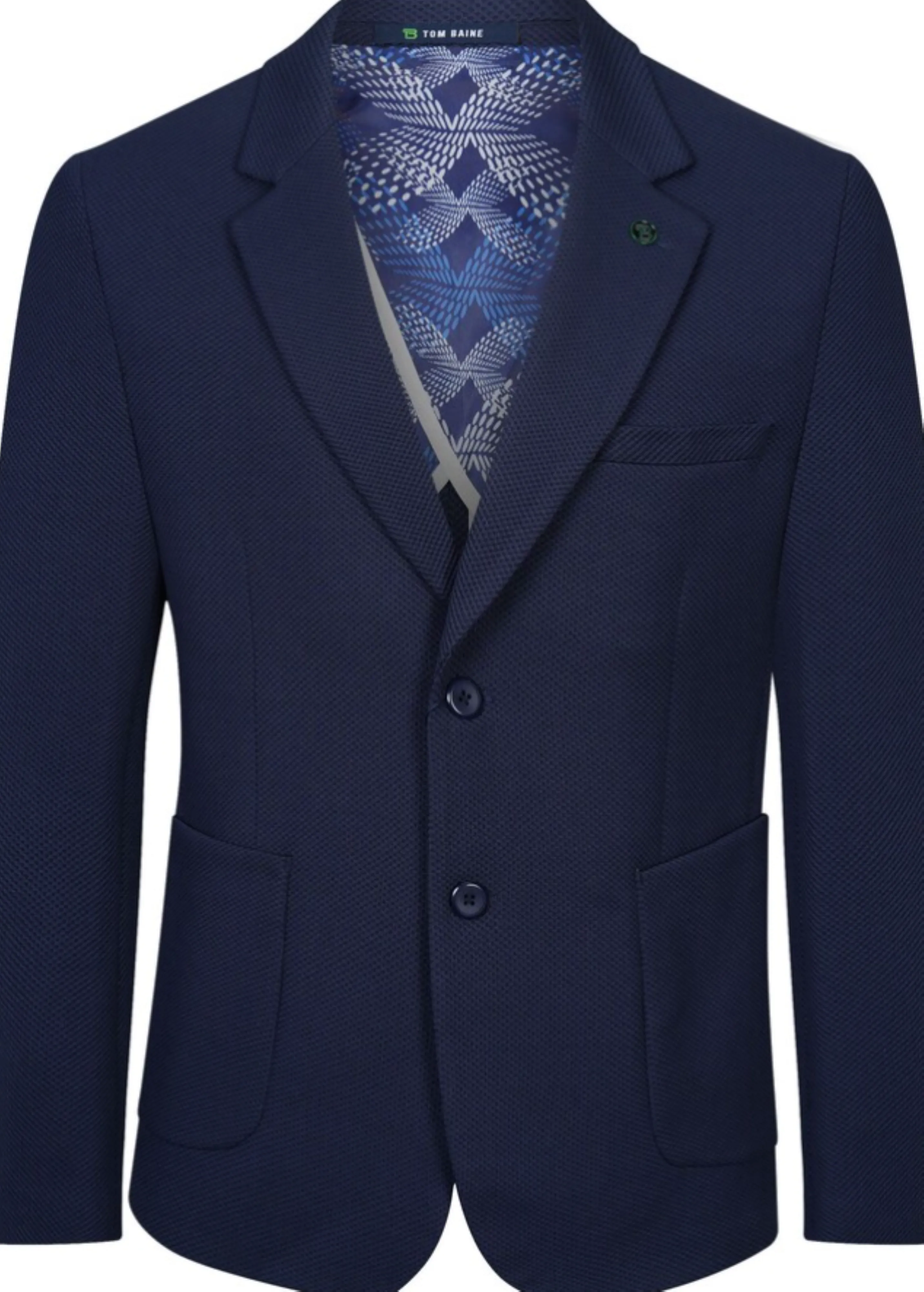 Tom Baine Slim Fit Waffle Performance Stretch Solid Sport Coat