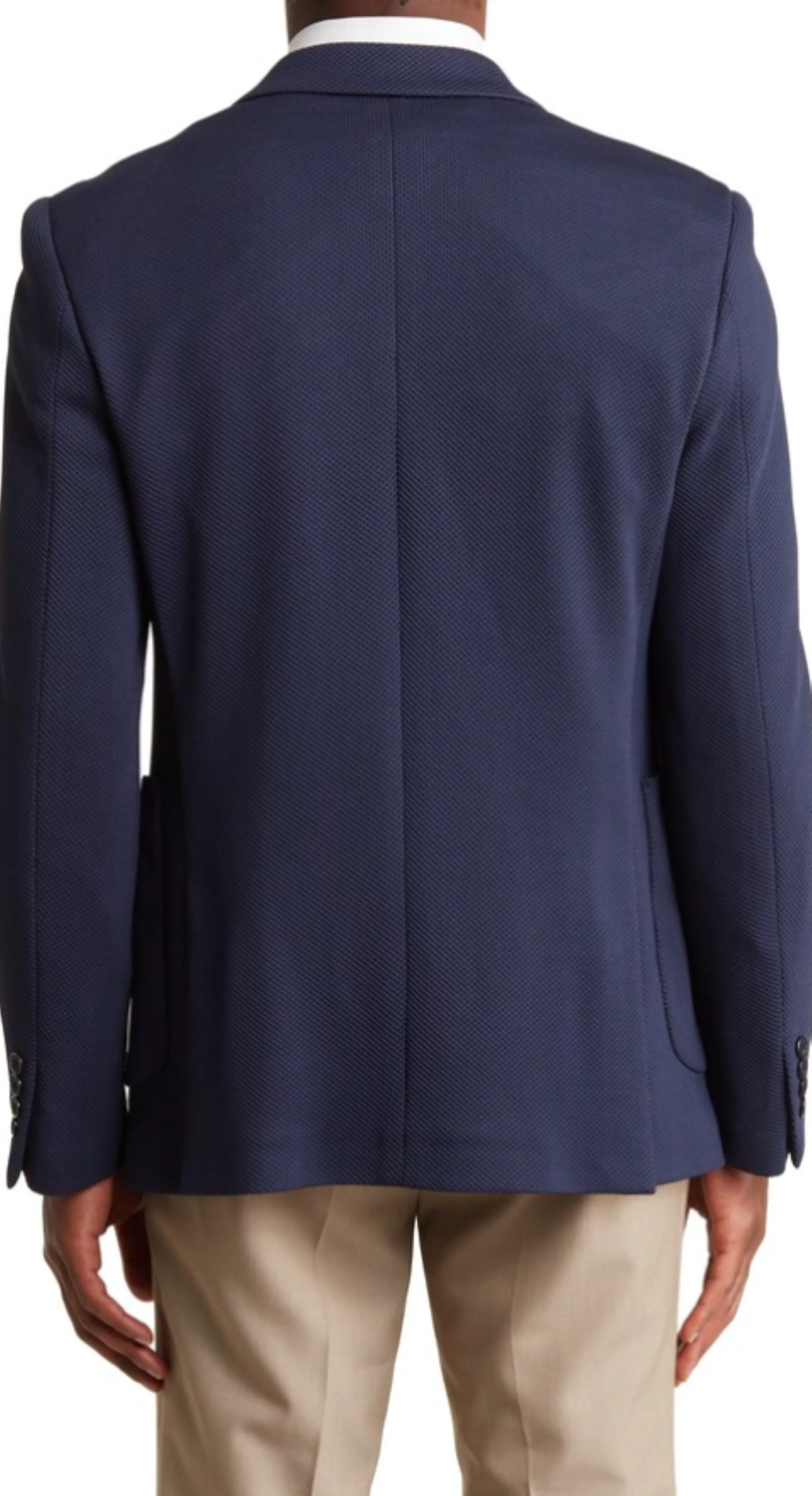 Tom Baine Slim Fit Waffle Performance Stretch Solid Sport Coat