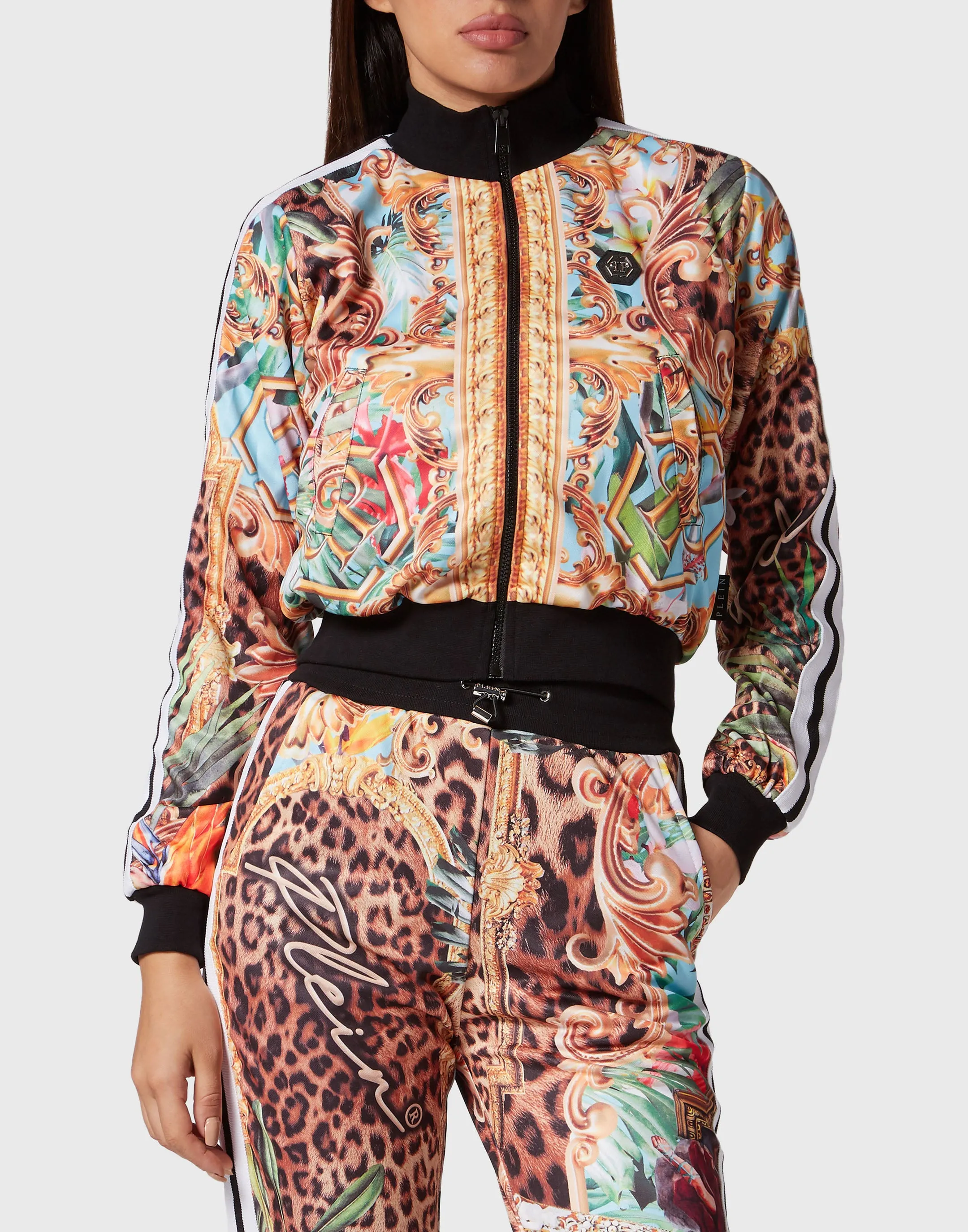 Tracksuit Top/Trousers Baroque Flowers