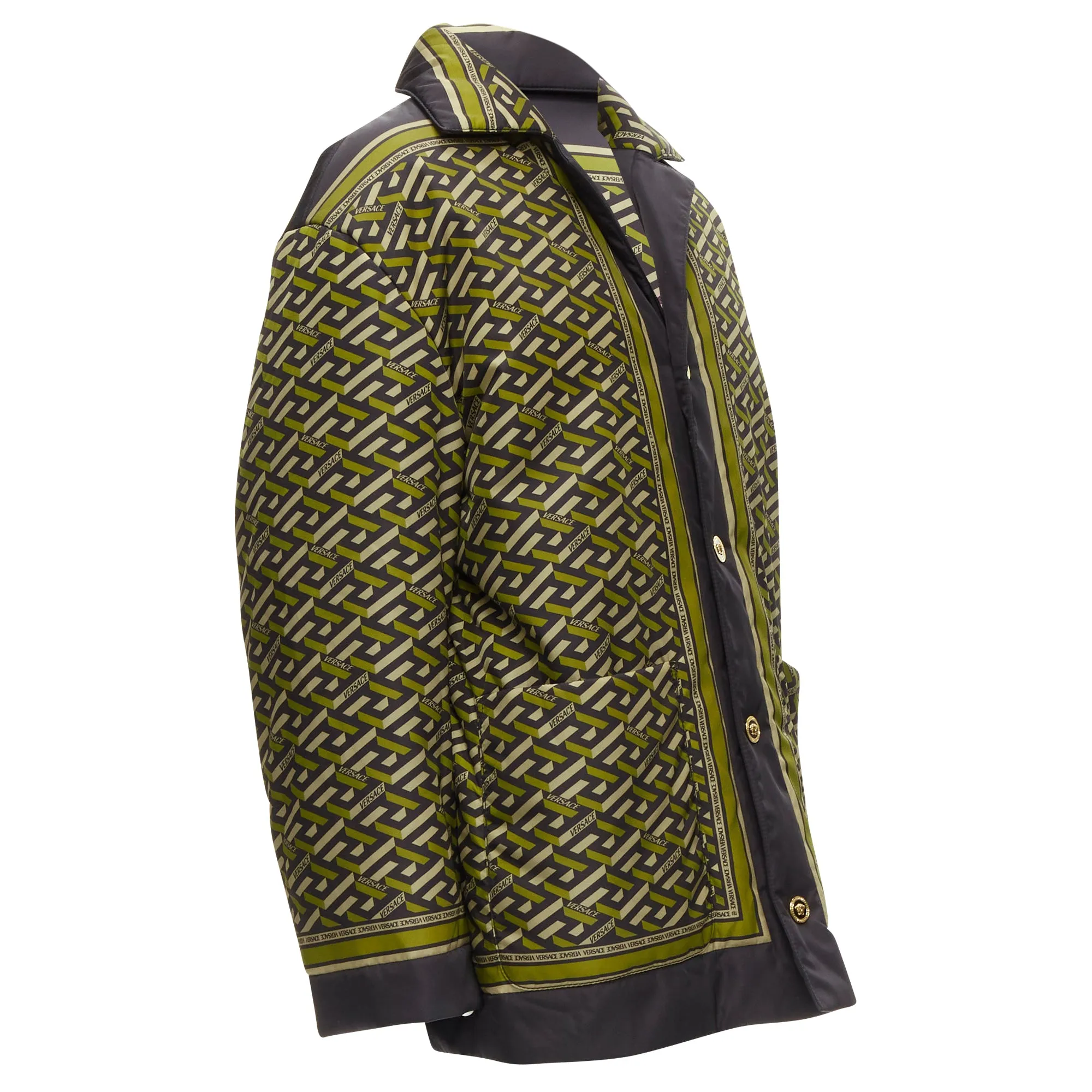 Versace La Greca Graffiti Medusa Smiley padded coat