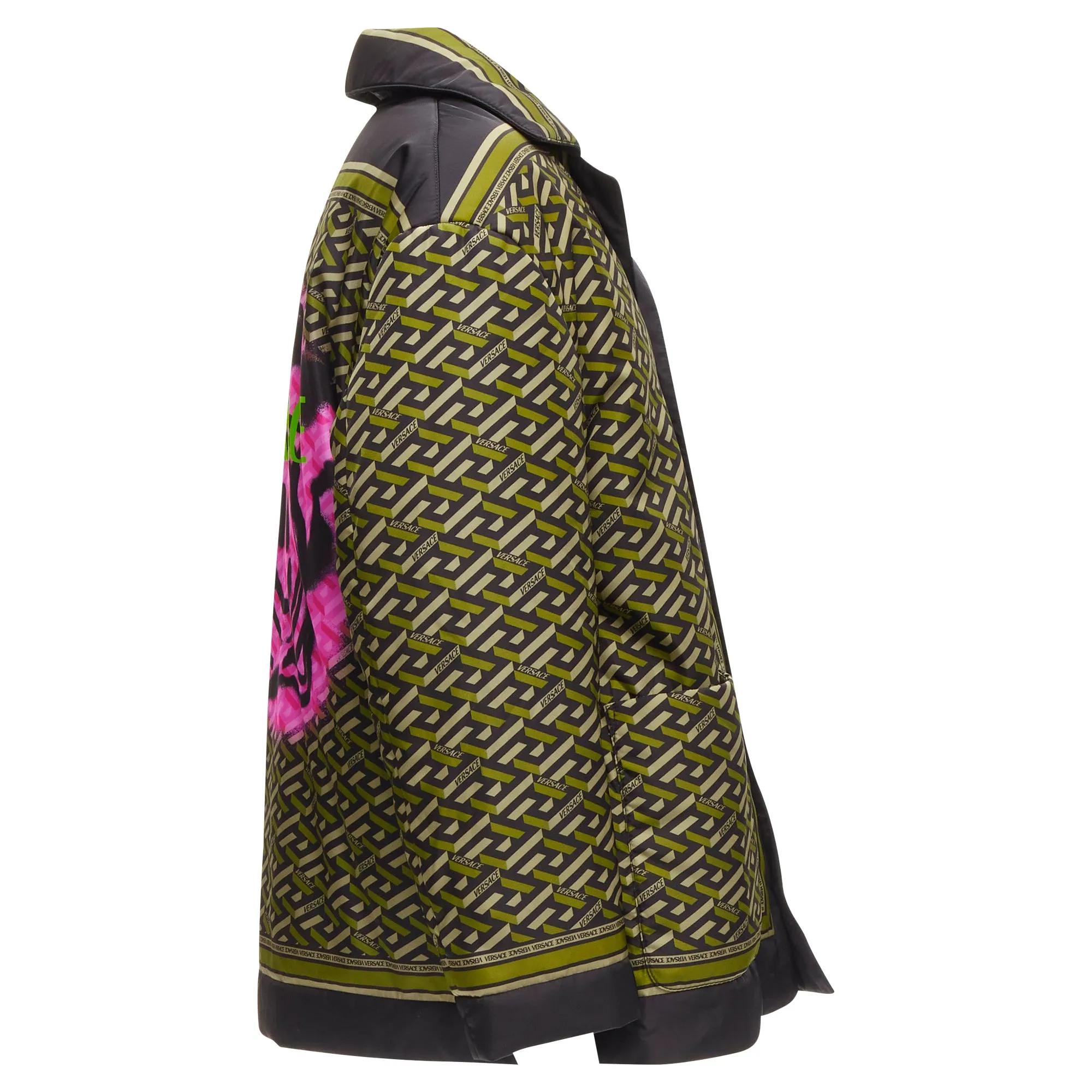 Versace La Greca Graffiti Medusa Smiley padded coat