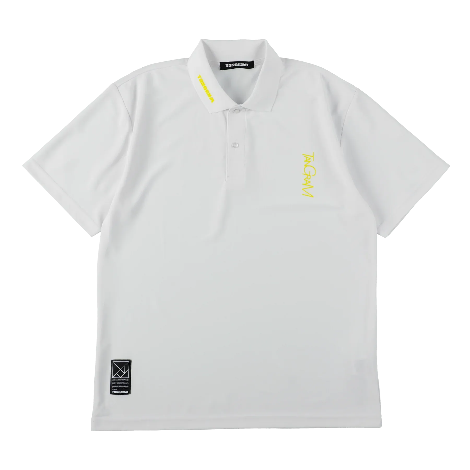 VERTICAL NEON LOGO POLO SHIRTS WHITE