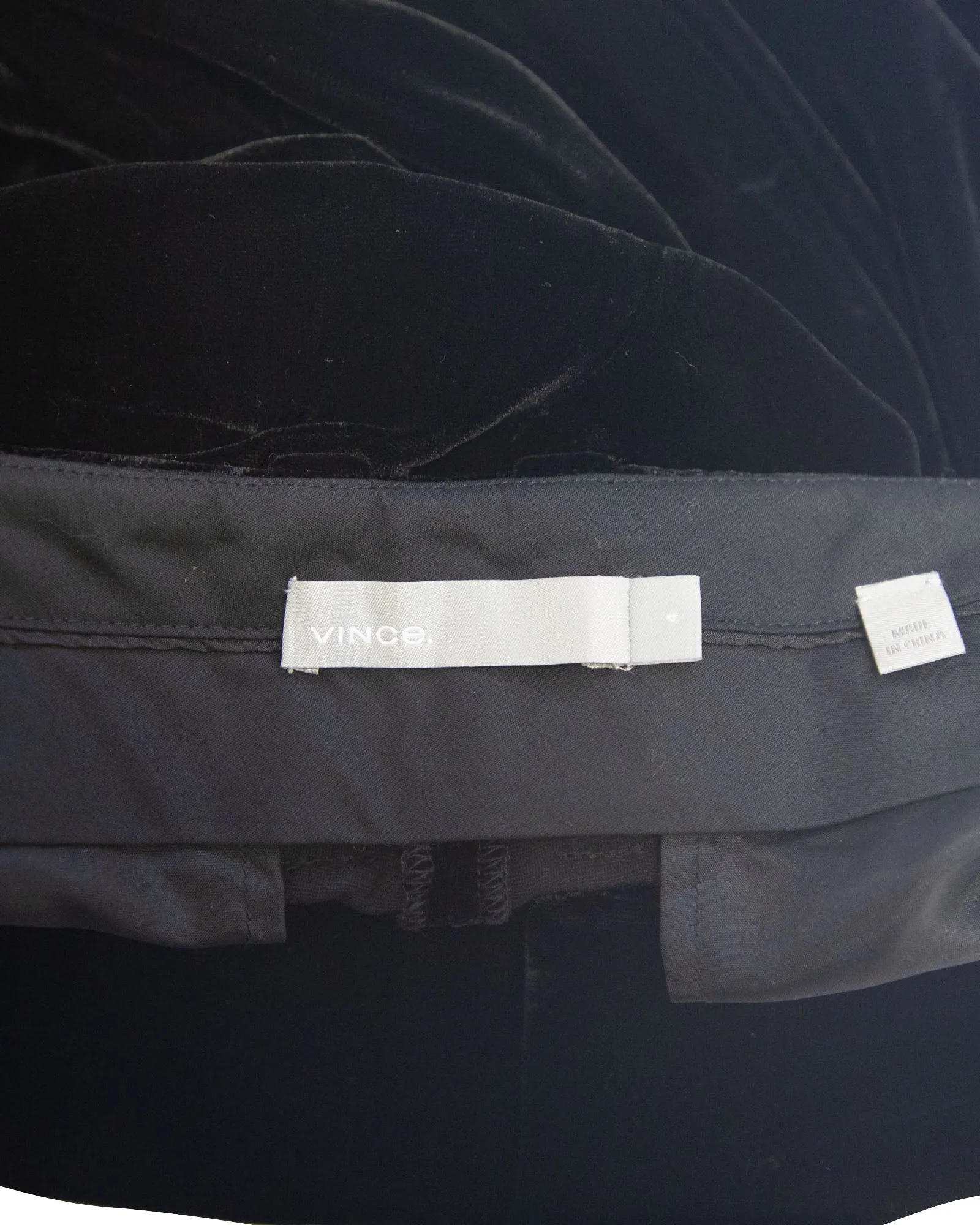 Vince Pull On Pants in Black Velvet