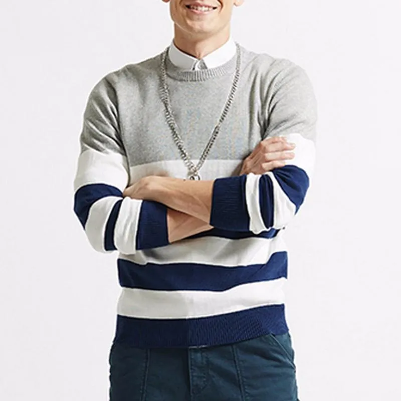West Louis™ Casual Striped Fashion Pullover
