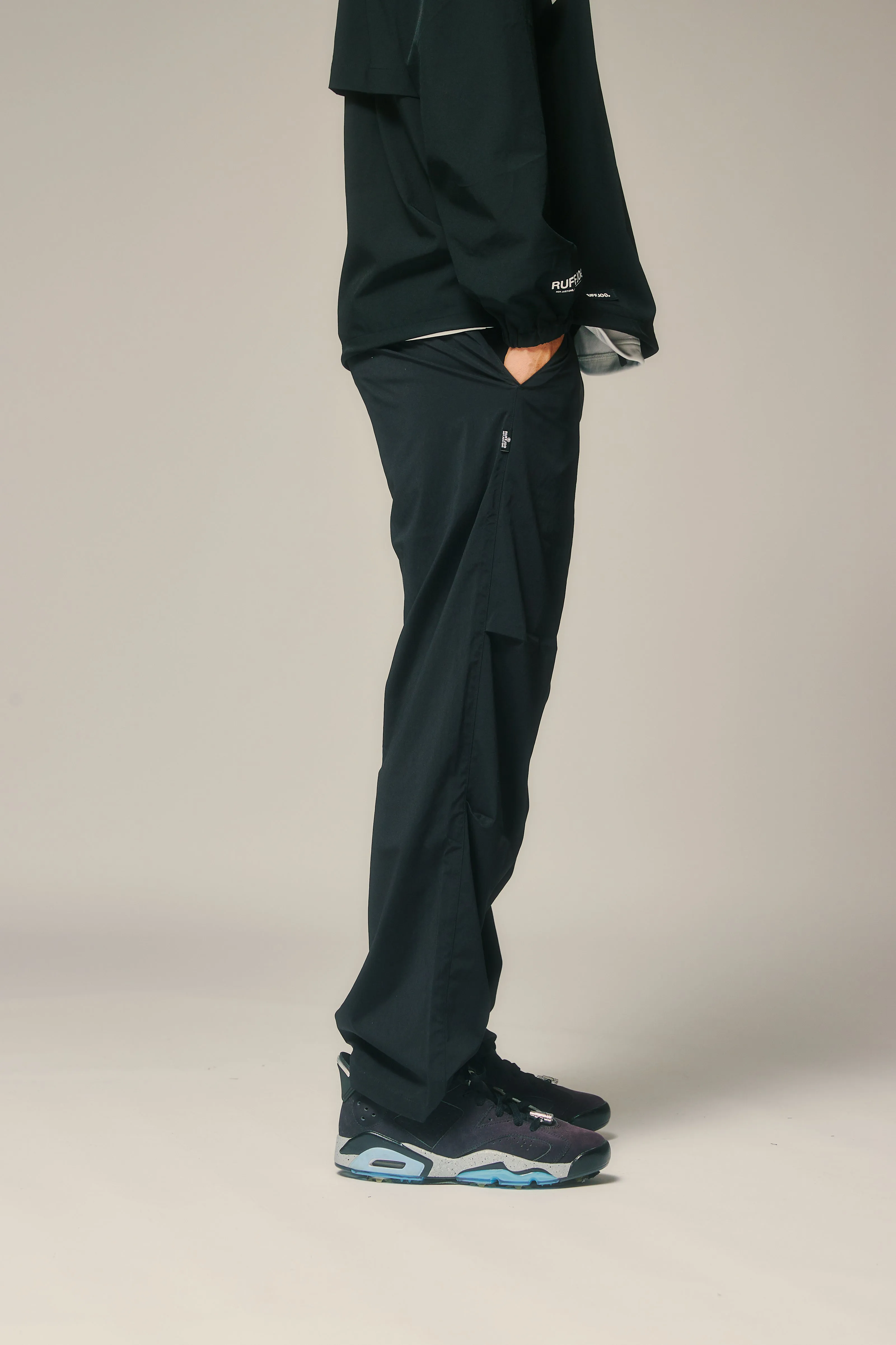 WIDE SLACKS BLACK