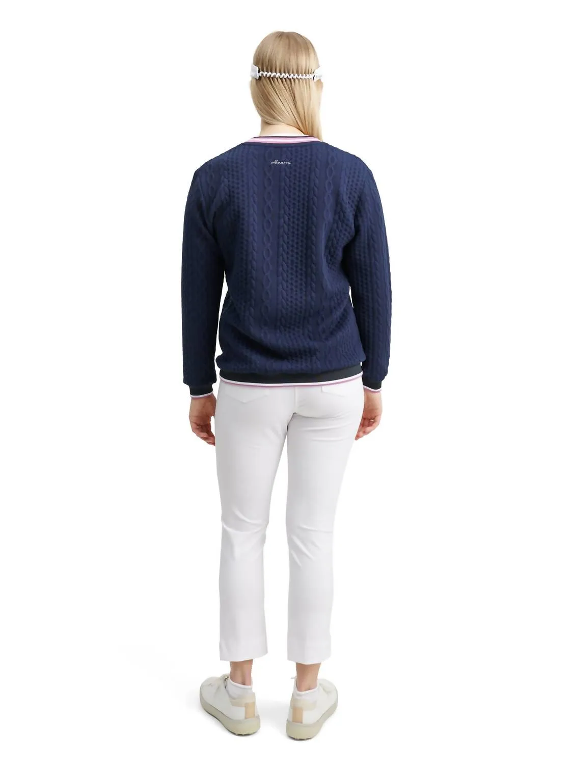 Women Woburn Midlayer Pullover Sweater In Navy