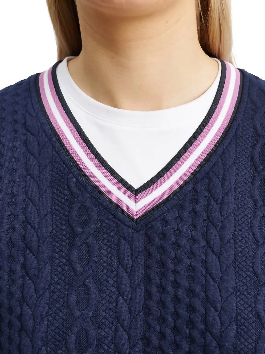 Women Woburn Midlayer Pullover Sweater In Navy