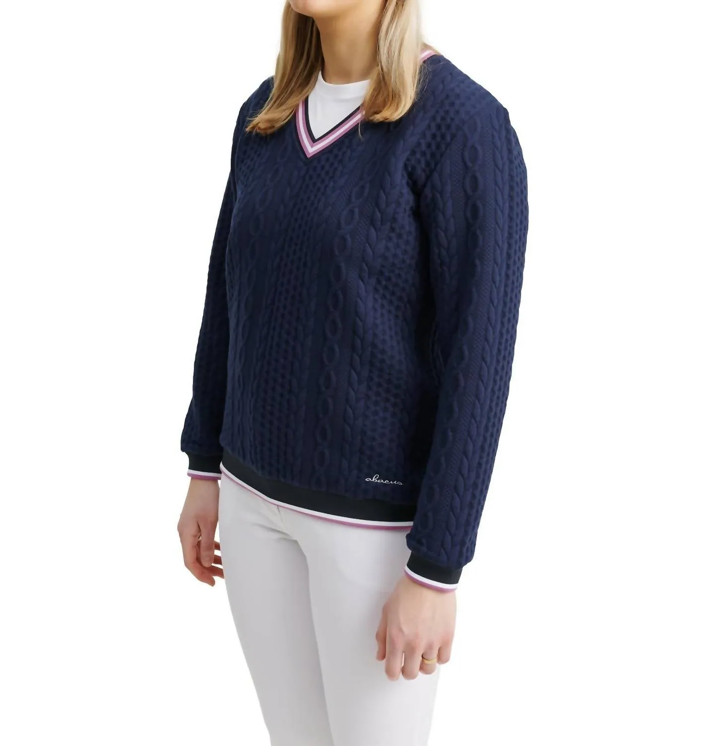 Women Woburn Midlayer Pullover Sweater In Navy