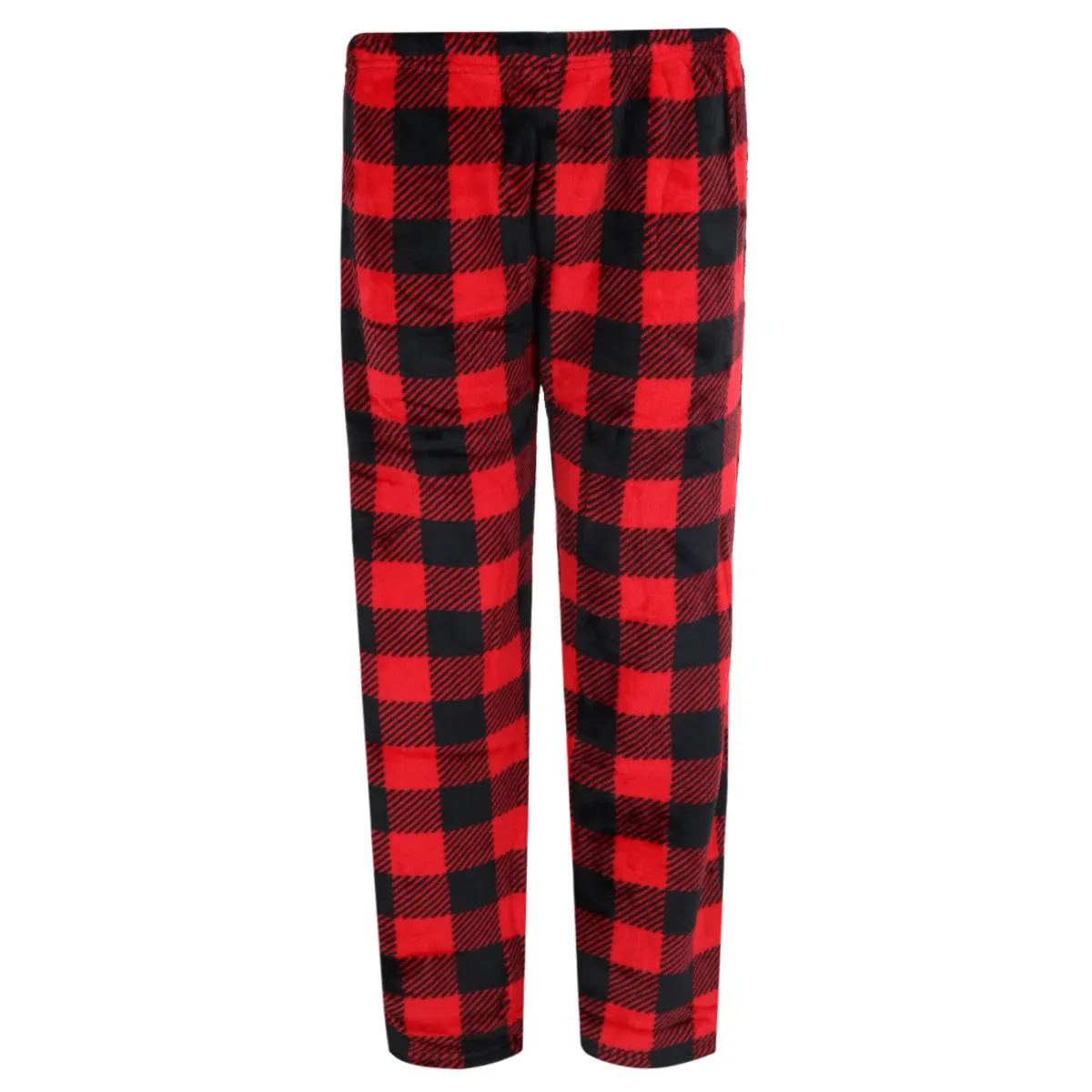 Women's Buffalo Check Long Sleeve 3 Piece Pajama Set