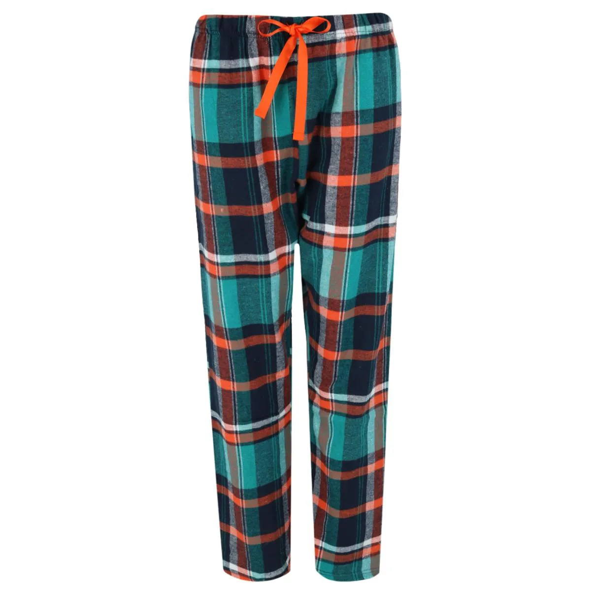 Women's Plaid Flannel Open Bottom Pants