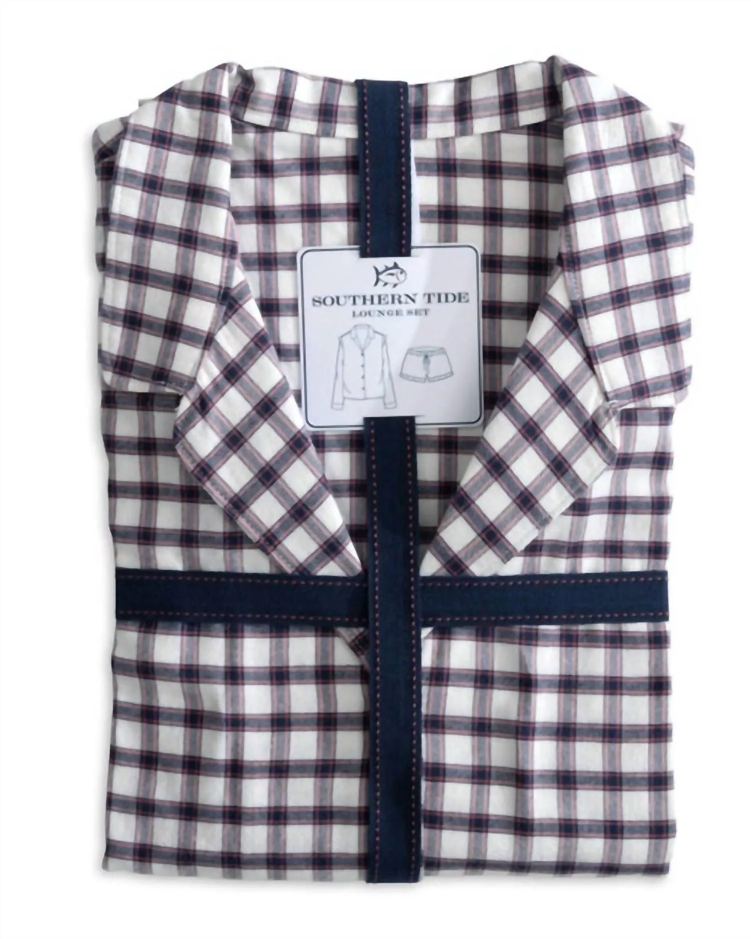 Women's Silverleaf Plaid Lounge Set In Marshmallow