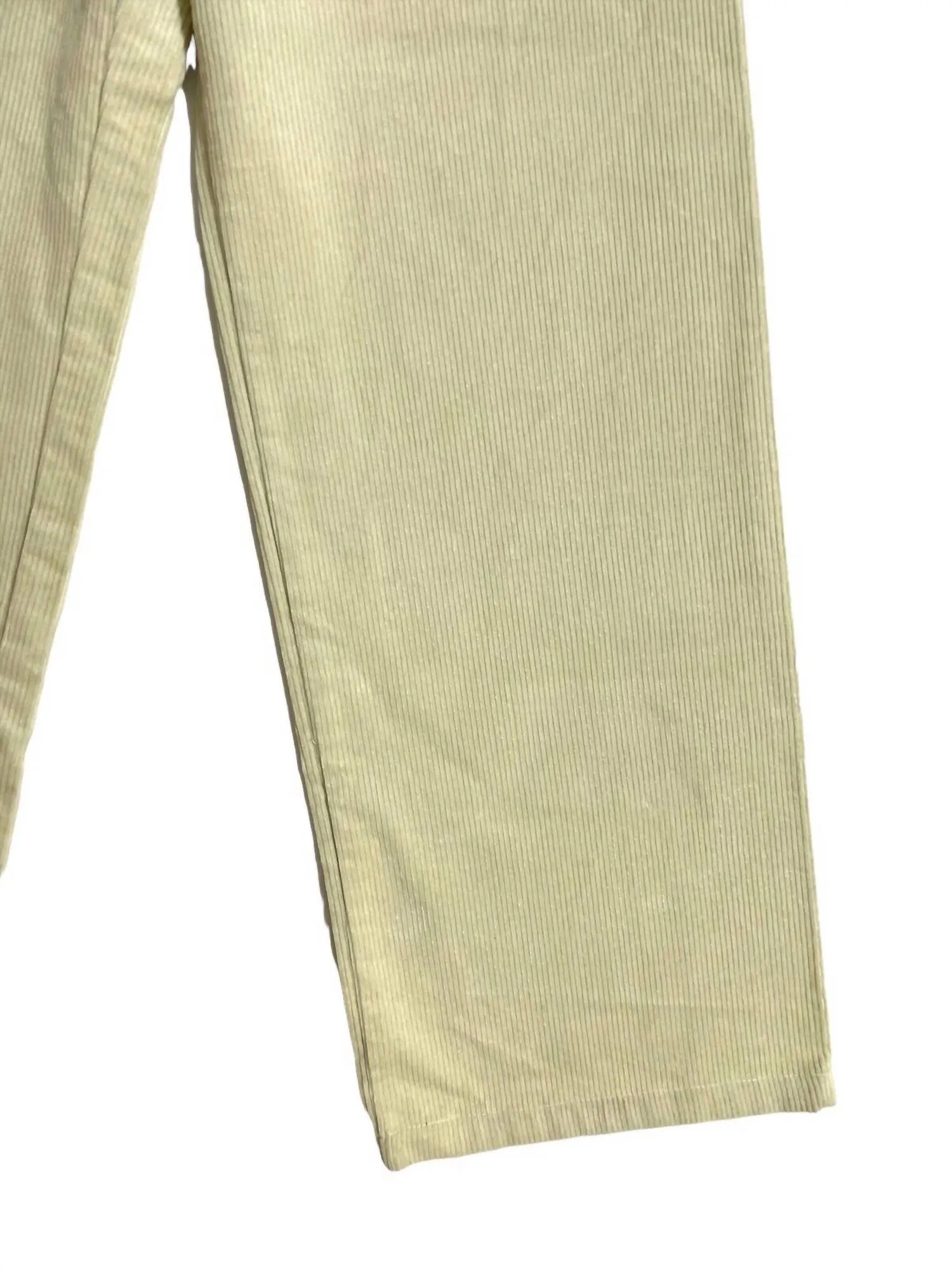 Women's Wide Leg Corduroy Sailor Pants In Light Green