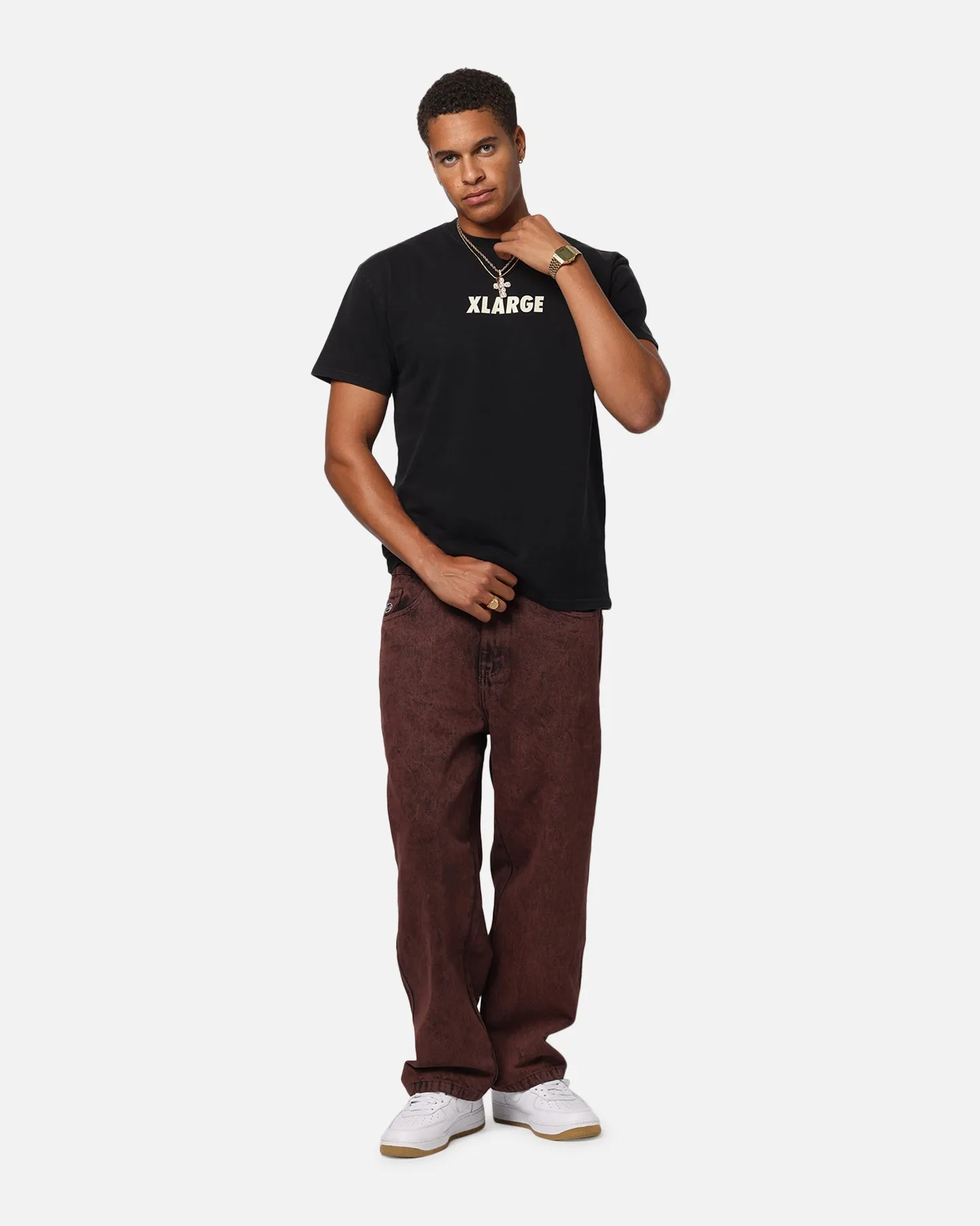 X-Large Bull Denim 91 Pant Burgundy