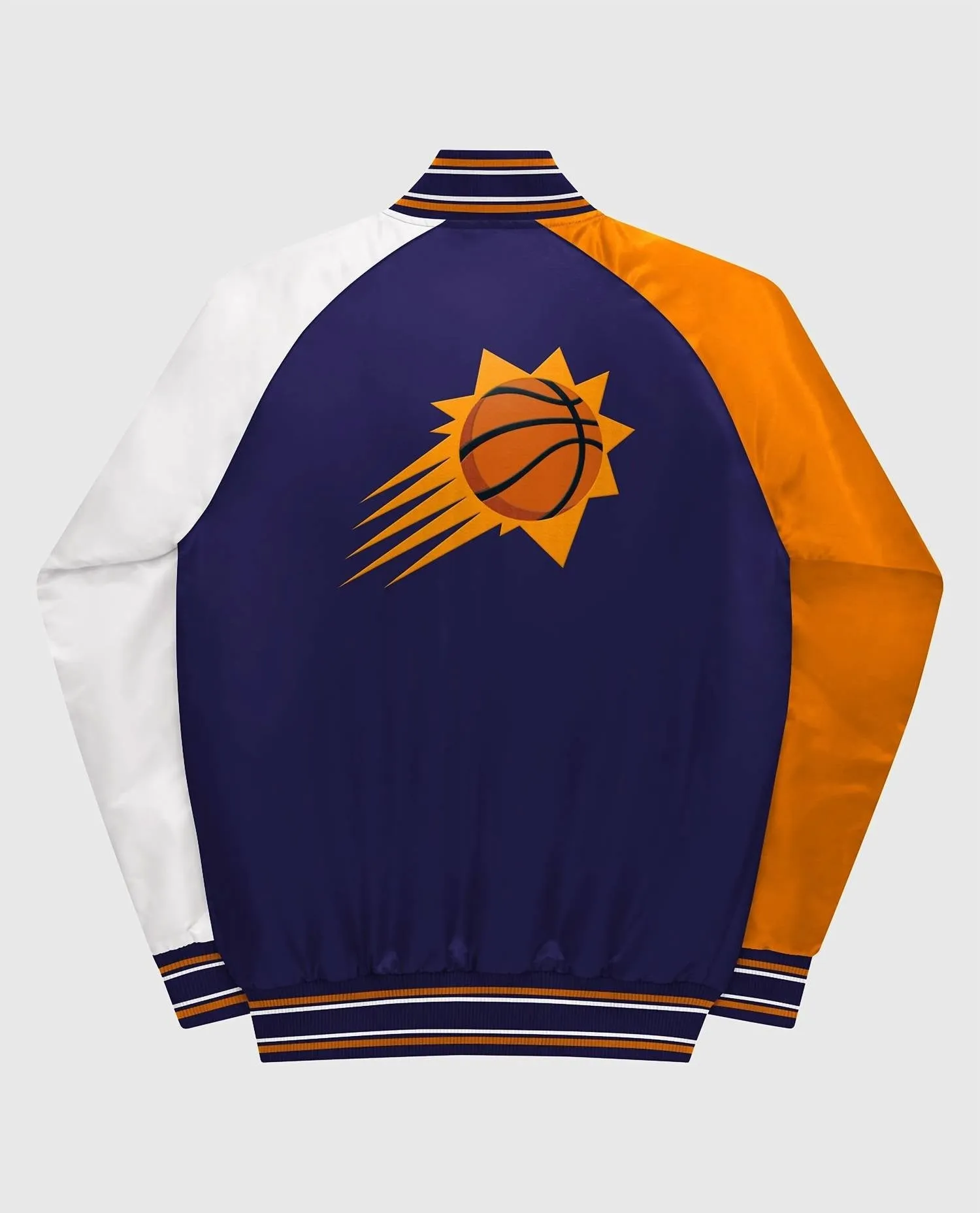 Youth Phoenix Suns Varsity Satin Full-Snap Jacket In Purple