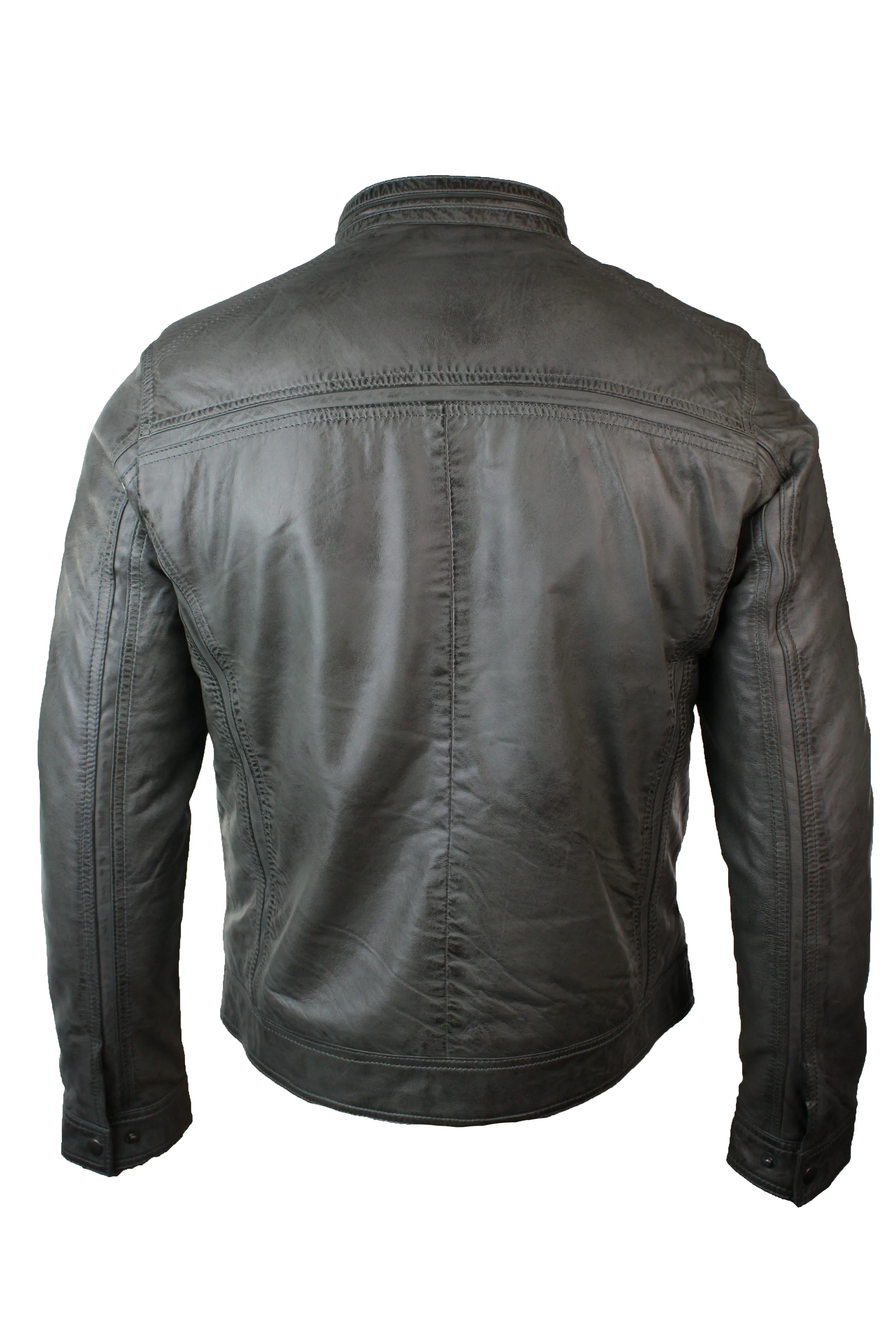 Zipped Biker Soft Leather Jacket
